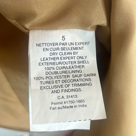 Bod & Christensen Leather 3/4 Trench Coat Style Button Down Women size 14 - Picture 9 of 17